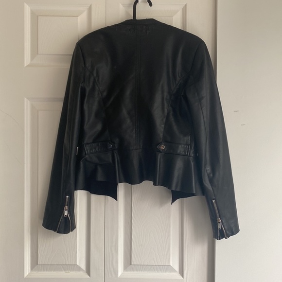 Zara leather jacket. - Picture 2 of 2